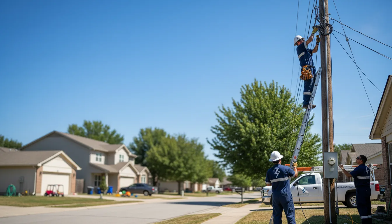 Residential electrician providing installation services in Cornell, WI